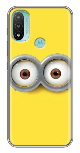 Силиконовый чехол с изображением "Глаза Боба миньона" для Motorola MOTO E40