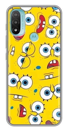 Чехол с принтом "Глаза Спанч-Боба" для Motorola MOTO E40