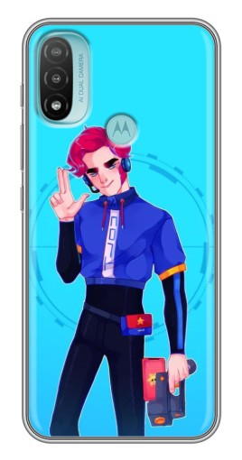 Силиконовый чехол с изображением "Гвардеец Кольт" для Motorola MOTO E40