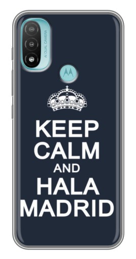 Силиконовый чехол с изображением "Hala Madrid" для Motorola MOTO E40