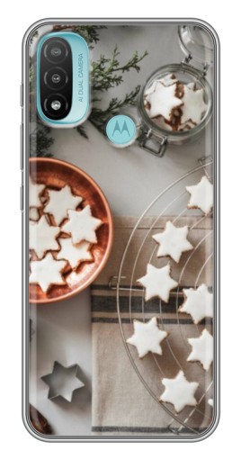 Чехол с принтом "Имбирные звездочки" для Motorola MOTO E40