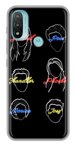 Чехол с печатью "Имена Друзей" для Motorola MOTO E40