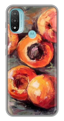 Чехол с печатью "Картина персики" для Motorola MOTO E40