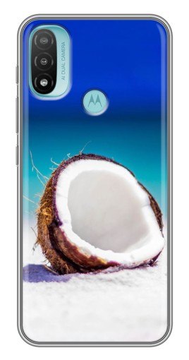 Чехол с принтом "Кокос на пляже" для Motorola MOTO E40