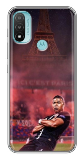 Чехол с картинкой "Король ПСЖ Мбаппе" для Motorola MOTO E40