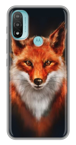 Силиконовый чехол с изображением "Красивая лиса" для Motorola MOTO E40