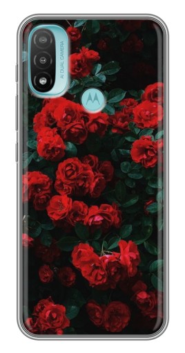 Чехол с печатью "Красные розы" для Motorola MOTO E40