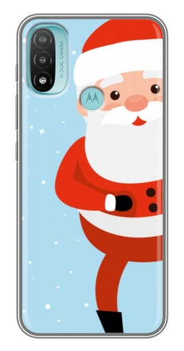 Чехол с картинкой "Крутой Дед Мороз" для Motorola MOTO E40