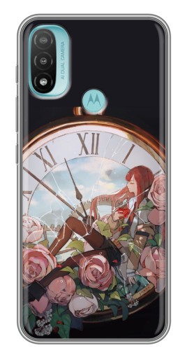 Чехол с принтом "Курису  в часах" для Motorola MOTO E40