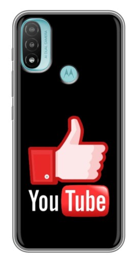 Чехол с принтом "Лайк YouTube" для Motorola MOTO E40