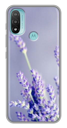 Силиконовый чехол с изображением "Лаванда вблизи" для Motorola MOTO E40