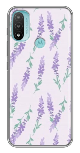 Чехол с печатью "Лавандовый фон " для Motorola MOTO E40