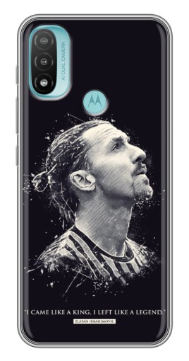 Силиконовый чехол с изображением "Легенда Ибрагимович" для Motorola MOTO E40