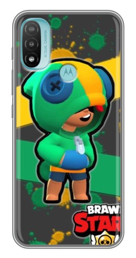 Чехол с принтом "Leon Brawl Stars" для Motorola MOTO E40