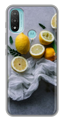 Силиконовый чехол с изображением "Лимонное настроение" для Motorola MOTO E40