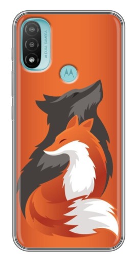 Чехол с печатью "Лиса ART" для Motorola MOTO E40
