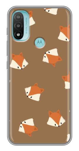 Силиконовый чехол с изображением "Лисёнки" для Motorola MOTO E40