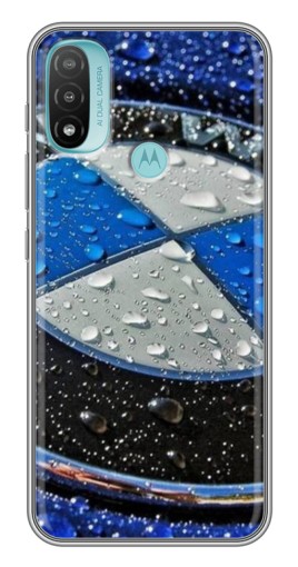 Силиконовый чехол с изображением "Лого BMW" для Motorola MOTO E40