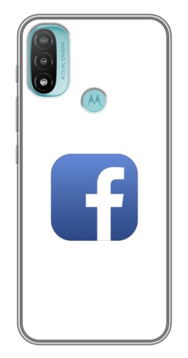Чехол с печатью "Лого Фейсбук" для Motorola MOTO E40