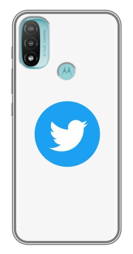 Чехол с принтом "Лого Твиттера" для Motorola MOTO E40