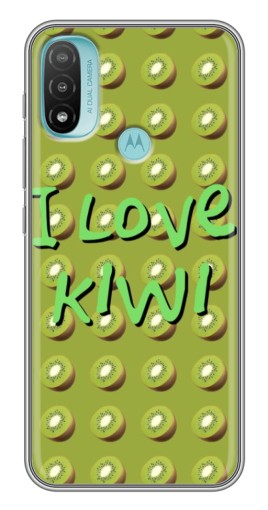 Чехол с принтом "Love Kiwi" для Motorola MOTO E40