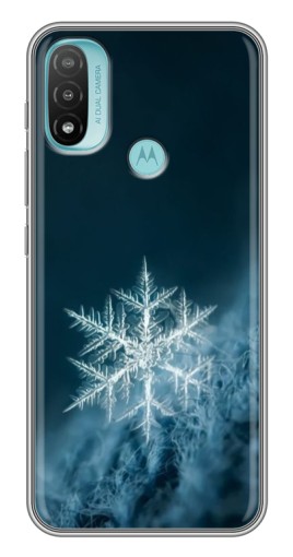 Силиконовый чехол с изображением "Маленькая снежинка" для Motorola MOTO E40
