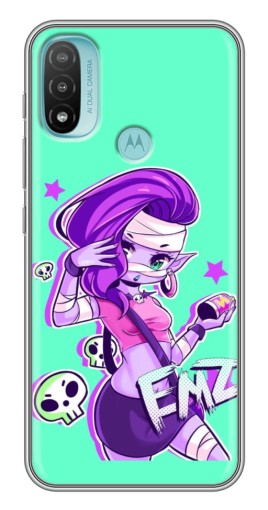 Силиконовый чехол с изображением "Милая Emz" для Motorola MOTO E40