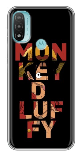 Силиконовый чехол с изображением "Monky d Luffy" для Motorola MOTO E40