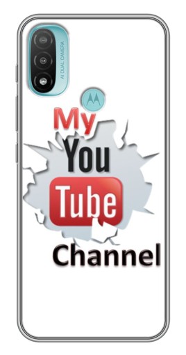 Силиконовый чехол с изображением "My YouTube" для Motorola MOTO E40