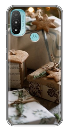 Чехол с картинкой "Нежные подарки" для Motorola MOTO E40