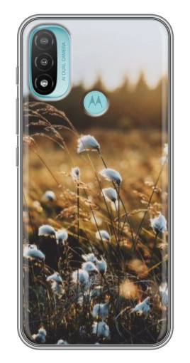 Силиконовый чехол с изображением "Нежные полевые цветы" для Motorola MOTO E40