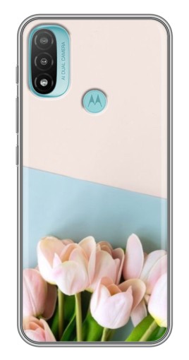 Чехол с принтом "Нежные тюльпаны" для Motorola MOTO E40