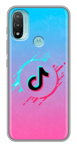 Чехол с принтом "Нота ТикТок" для Motorola MOTO E40
