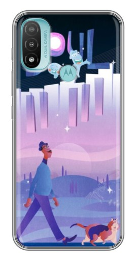 Чехол с картинкой "Постер к мультику" для Motorola MOTO E40