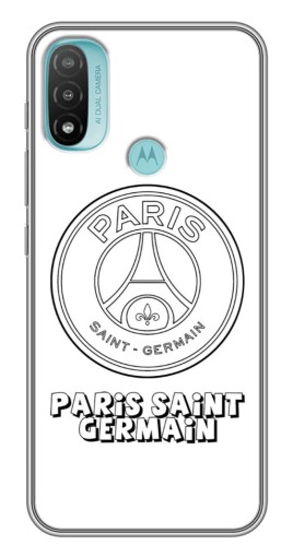 Чехол с картинкой "PSG логотип" для Motorola MOTO E40