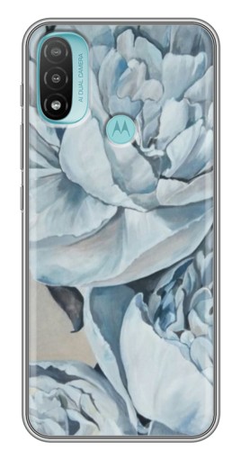 Чехол с картинкой "Рисунок пионы" для Motorola MOTO E40