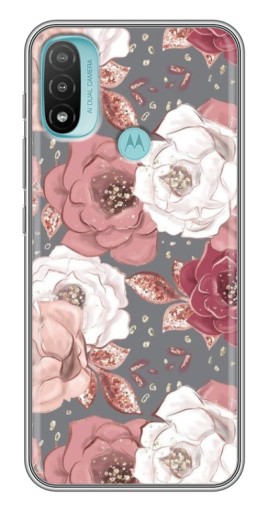 Чехол с печатью "Рисунок розы" для Motorola MOTO E40