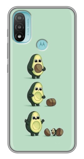 Чехол с принтом "Рождение авокадо" для Motorola MOTO E40