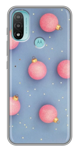 Чехол с картинкой "Розовые шары" для Motorola MOTO E40