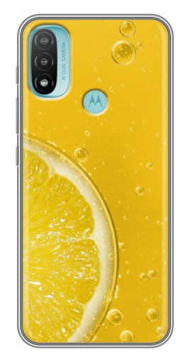 Силиконовый чехол с изображением "Сочный лимон" для Motorola MOTO E40