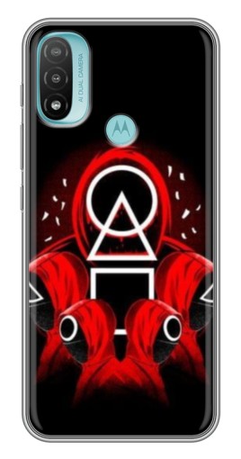 Чехол с принтом "Солдаты с игры кальмара" для Motorola MOTO E40