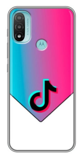 Чехол с картинкой "Tiktok Logo" для Motorola MOTO E40