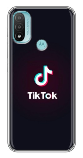 Чехол с принтом "TikTok темный" для Motorola MOTO E40
