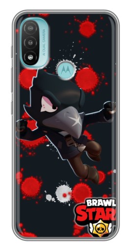 Чехол с картинкой "Ворон Бравл Старс" для Motorola MOTO E40