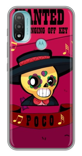 Чехол с принтом "WANTED POCO" для Motorola MOTO E40