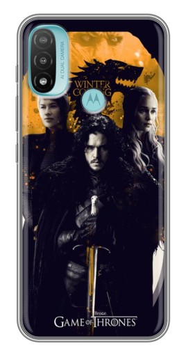 Чехол с картинкой "Winter Coming" для Motorola MOTO E40
