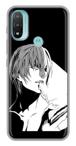 Силиконовый чехол с изображением "Ягами с блокнотом" для Motorola MOTO E40