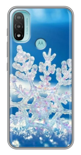 Чехол с картинкой "Яркая снежинка" для Motorola MOTO E40