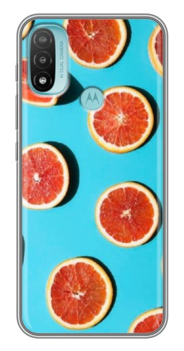 Чехол с картинкой "Яркие грейпфруты" для Motorola MOTO E40