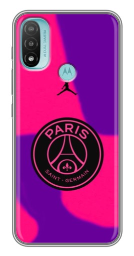 Чехол с принтом "Яркий лого PSG" для Motorola MOTO E40